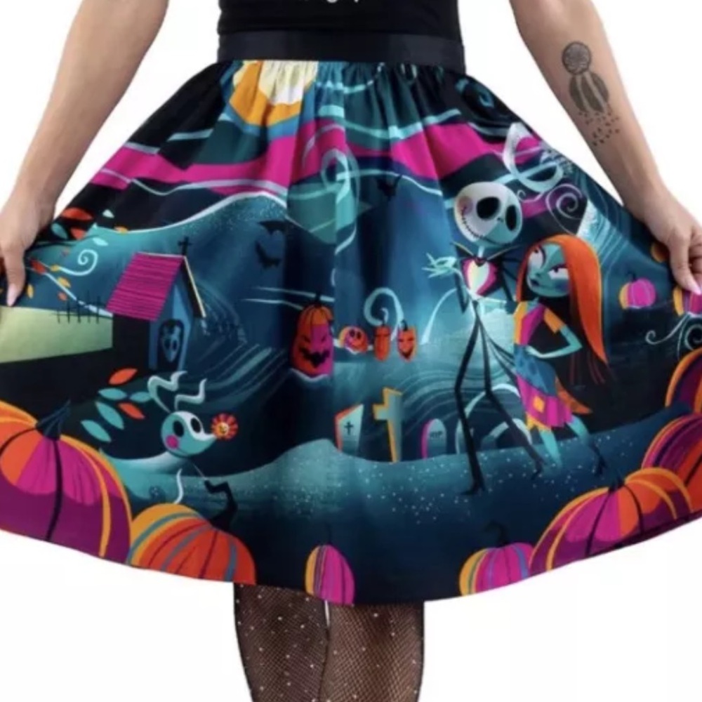 Lounge Fly Stitch Shoppe Nightmare Before Christmas Skirt